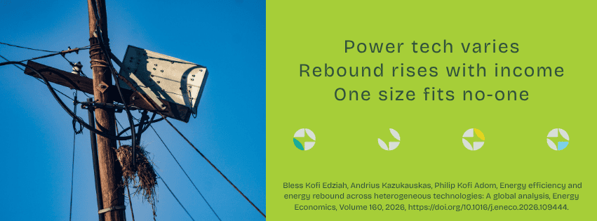 Power tech varies, rebound rises with income, one size fits no-one.