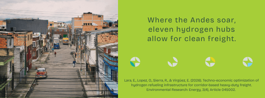 Andes hydrogen hubs enabling clean freight transportation in South America.